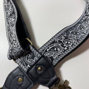 Black Paisley 2" Guitar or Bag Strap NEW